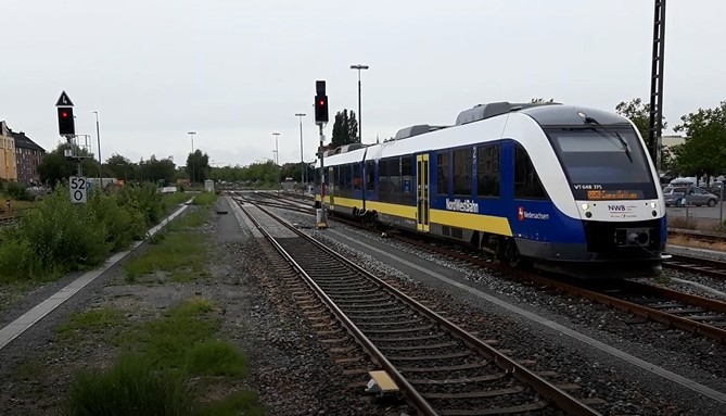Einfahrt Wilhelmshaven Hbf